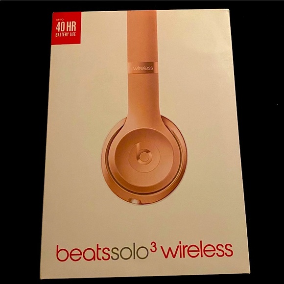 💎Beats By Dre Solo 3 Wireless Rose 🌹 Gold💎 - Picture 2 of 11